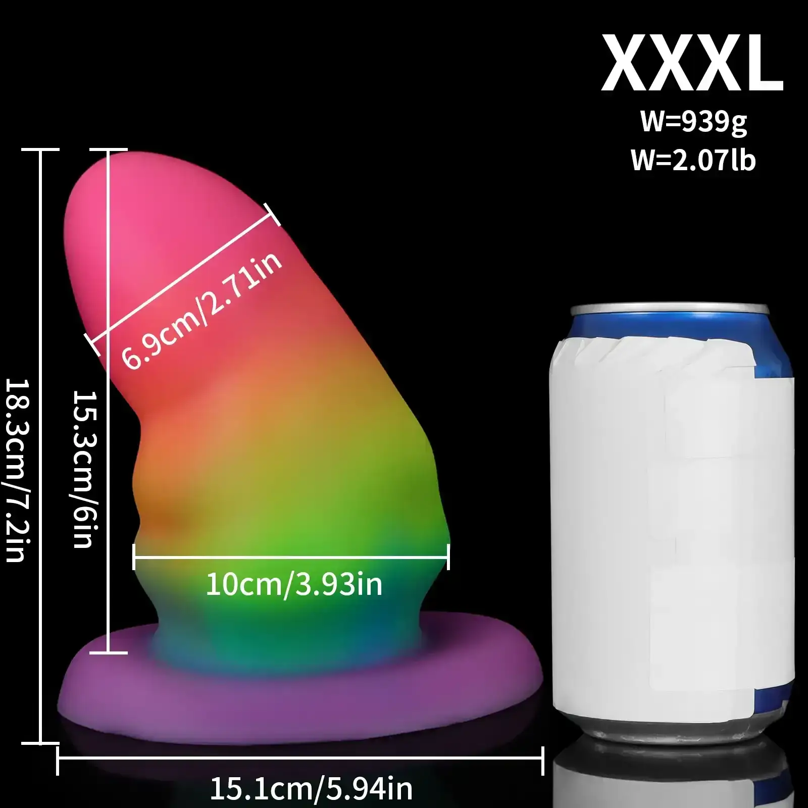 plug anal geant en silicone souple