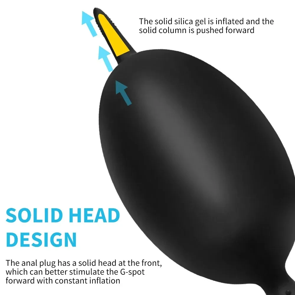 plug anal gonflable avec pompe