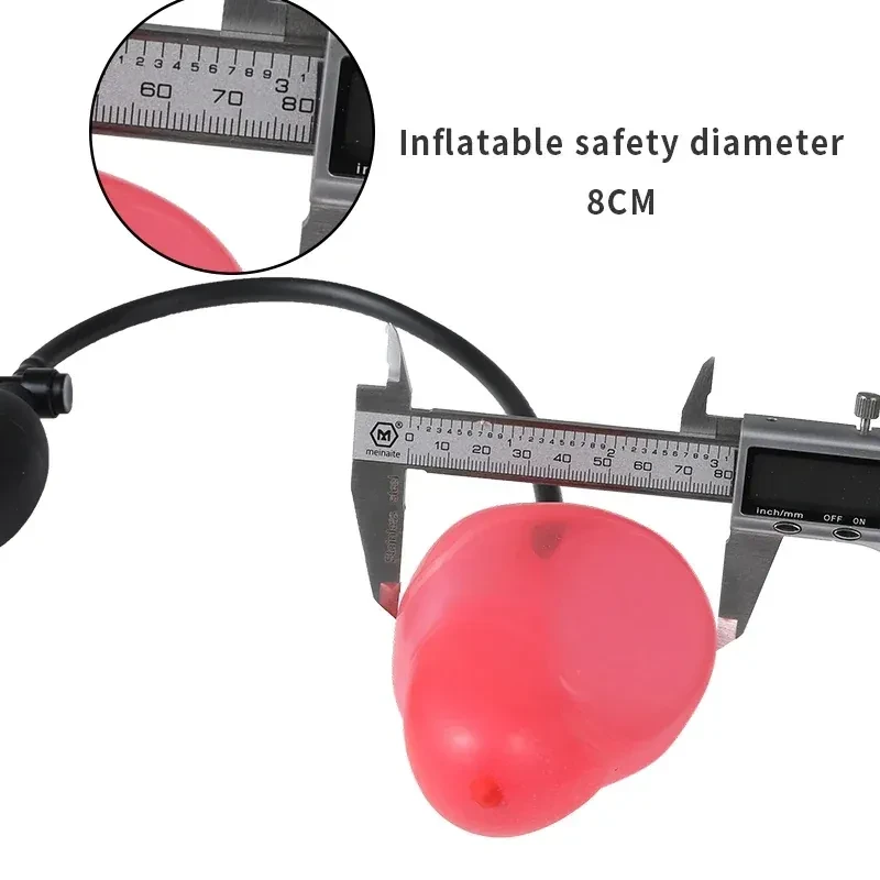 plug anal gonflable avec texture lisse