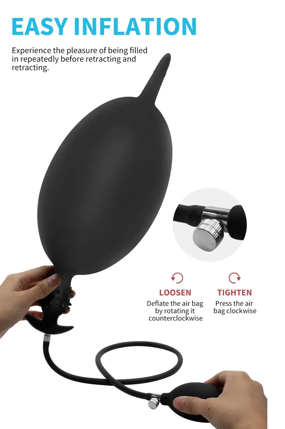 plug anal gonflable pour dilatation