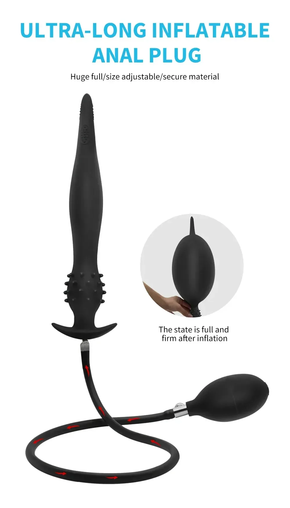 plug anal gonflable pour stimulation