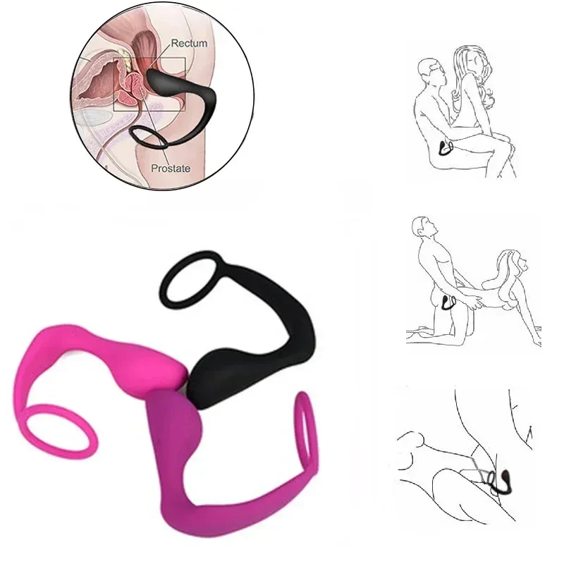 plug anal incurve pour stimulation interne