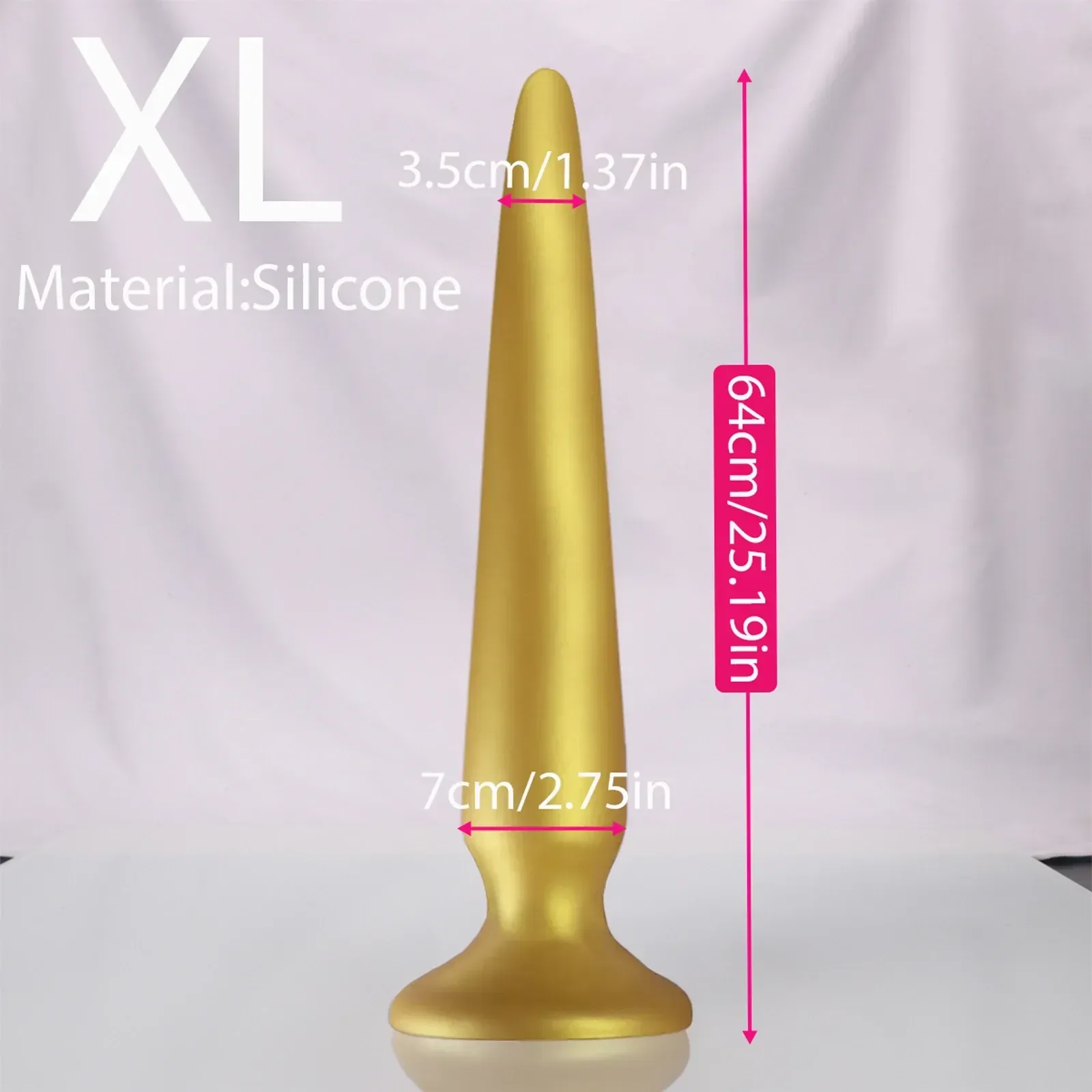 plug anal large silicone ventouse