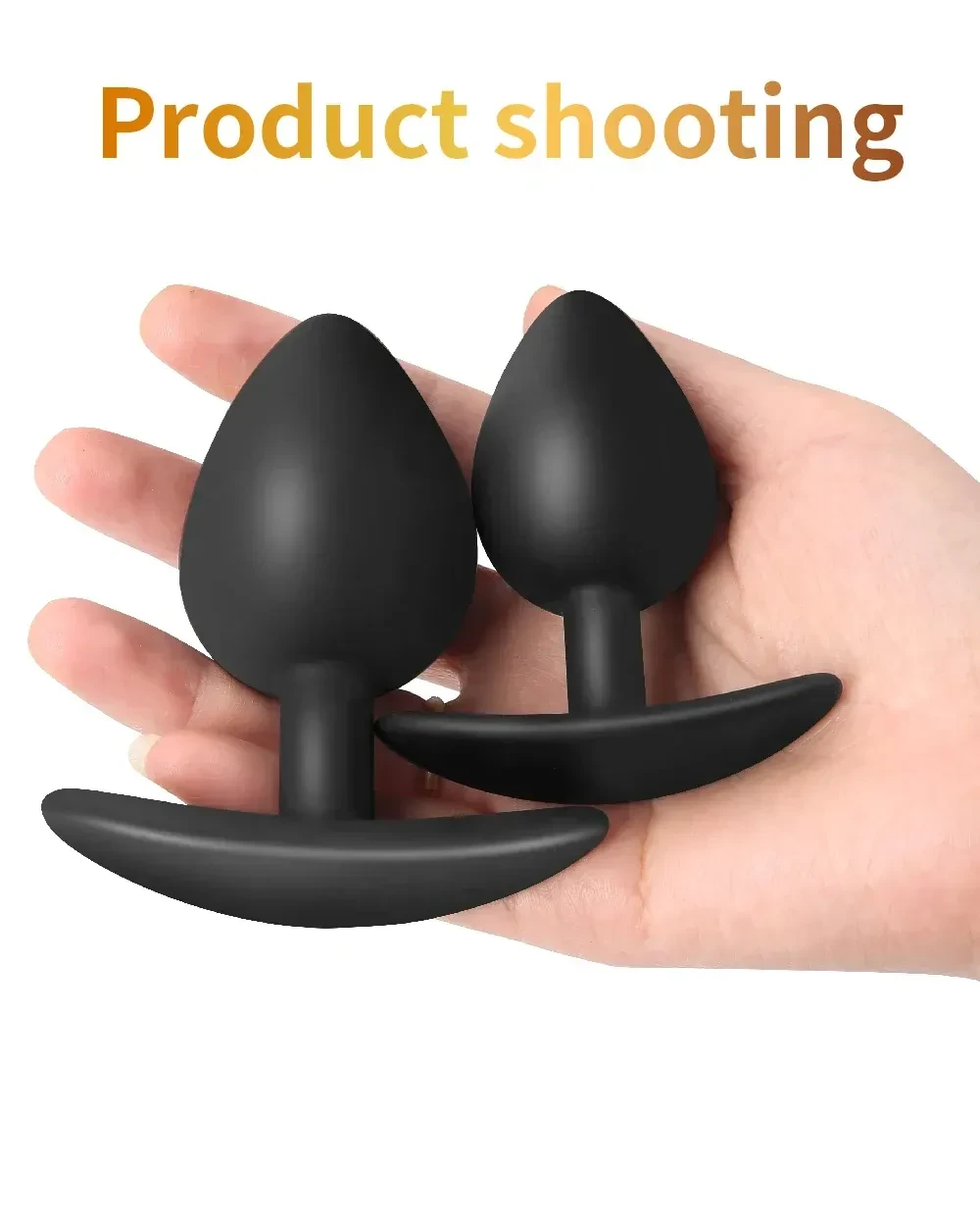 plug anal metal et silicone souple