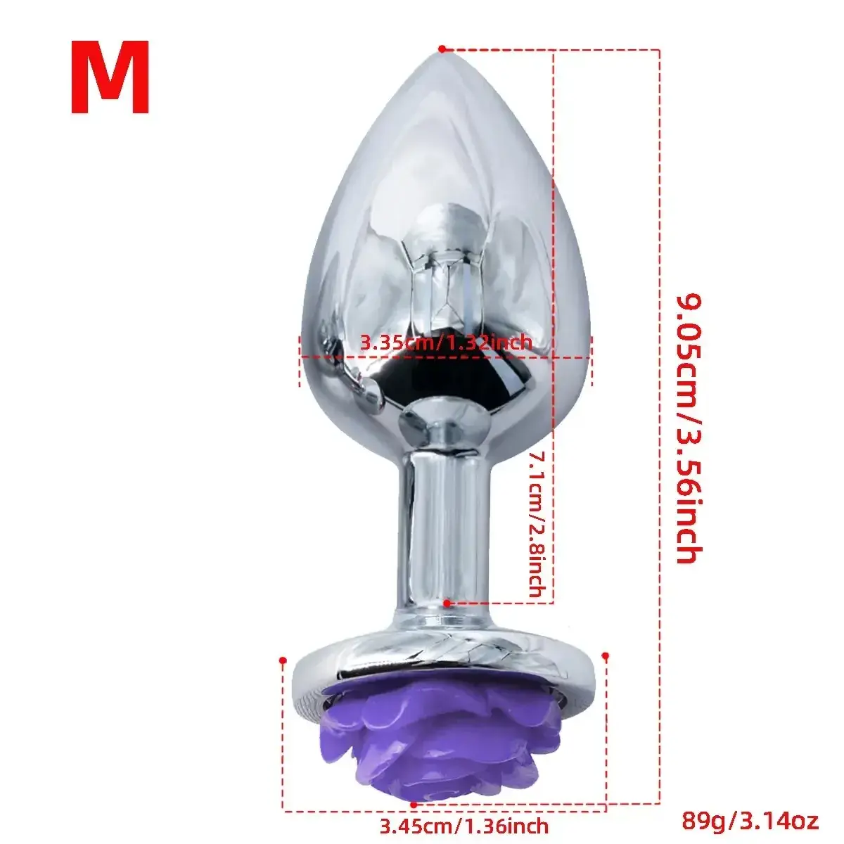 plug anal métal rose petit modèle