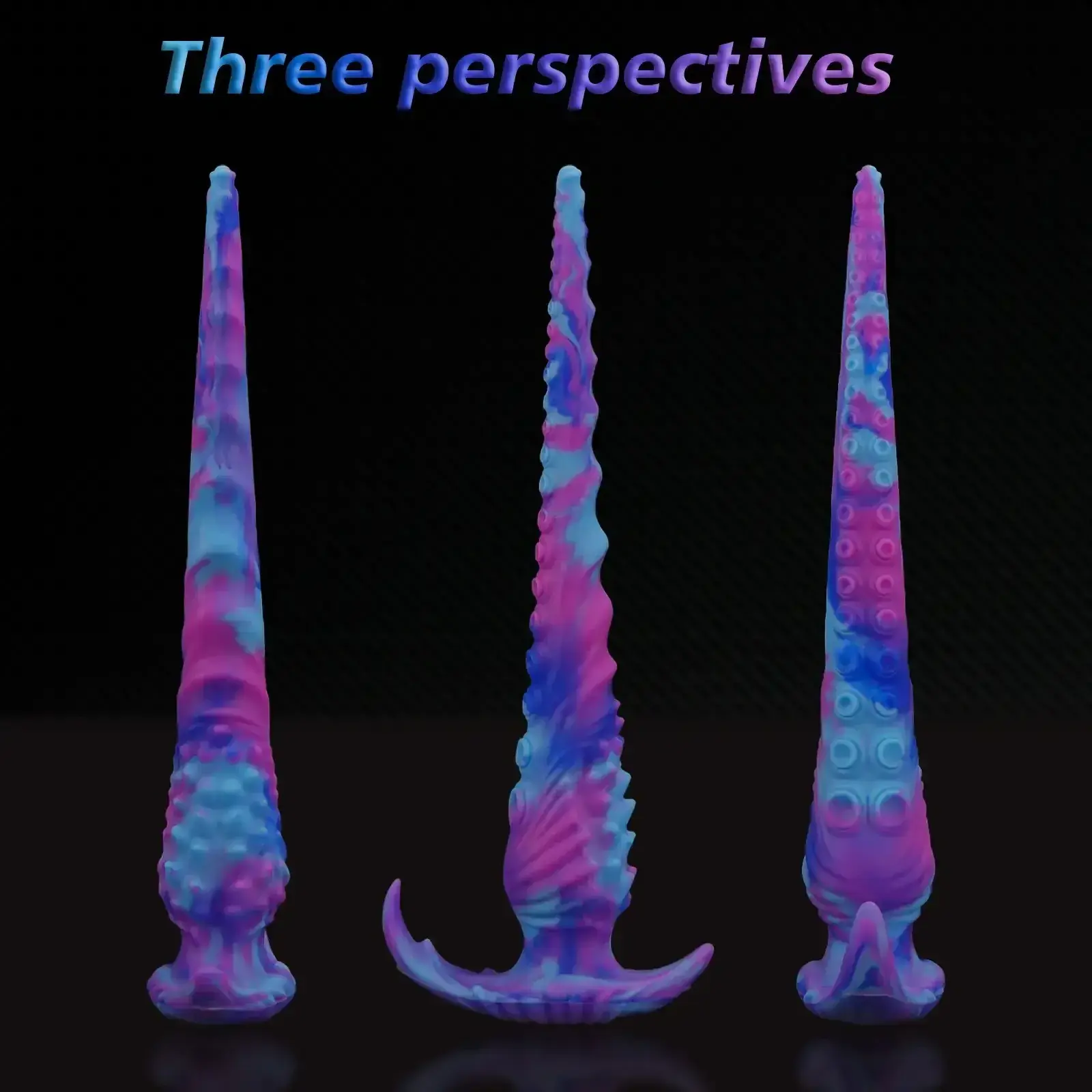 plug anal noir avec tentacules souples