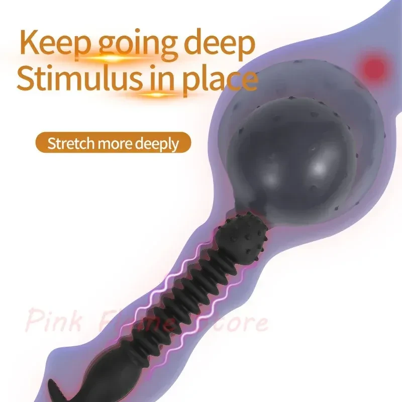 plug anal noir avec texture massage