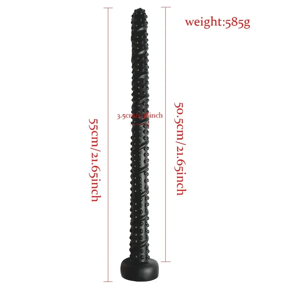 plug anal noir en pvc lisse