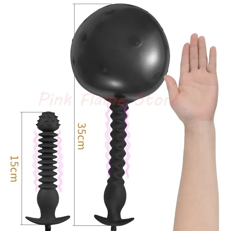 plug anal noir en silicone lisse