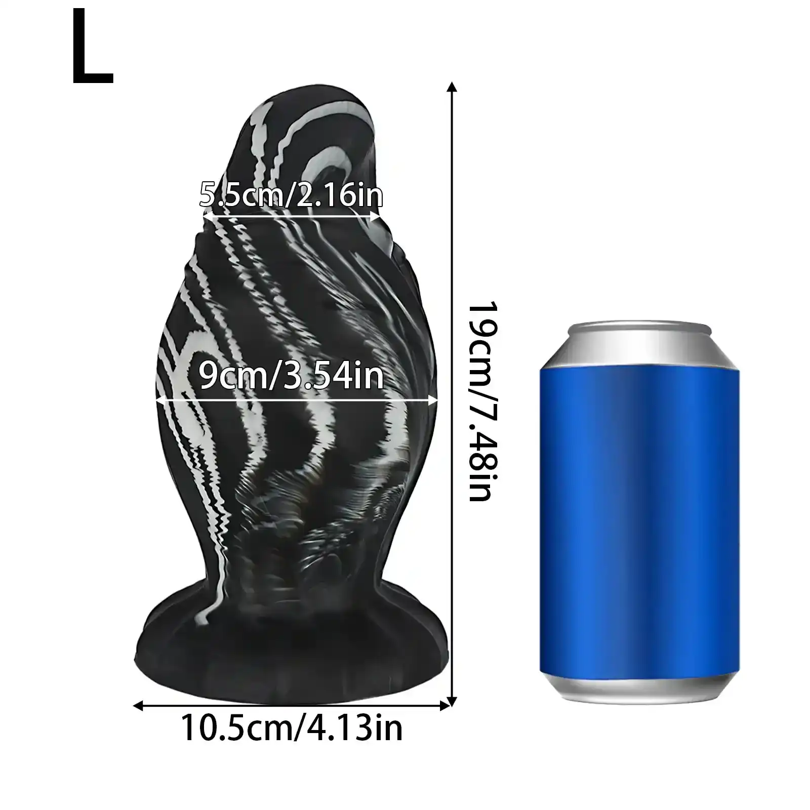 plug anal noir en silicone medical 1