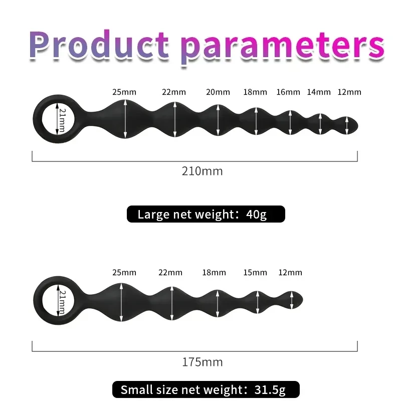 plug anal noir en silicone medical