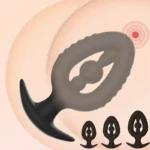 plug anal perlé en silicone hypoallergénique