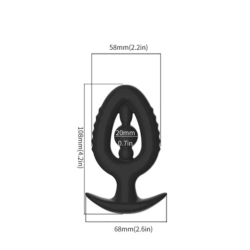 plug anal perlé pour relaxation anale