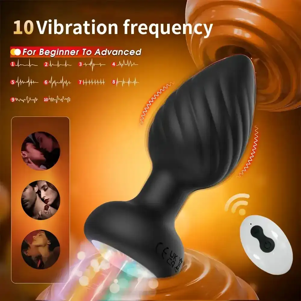 plug anal point g silicone texture telecommande