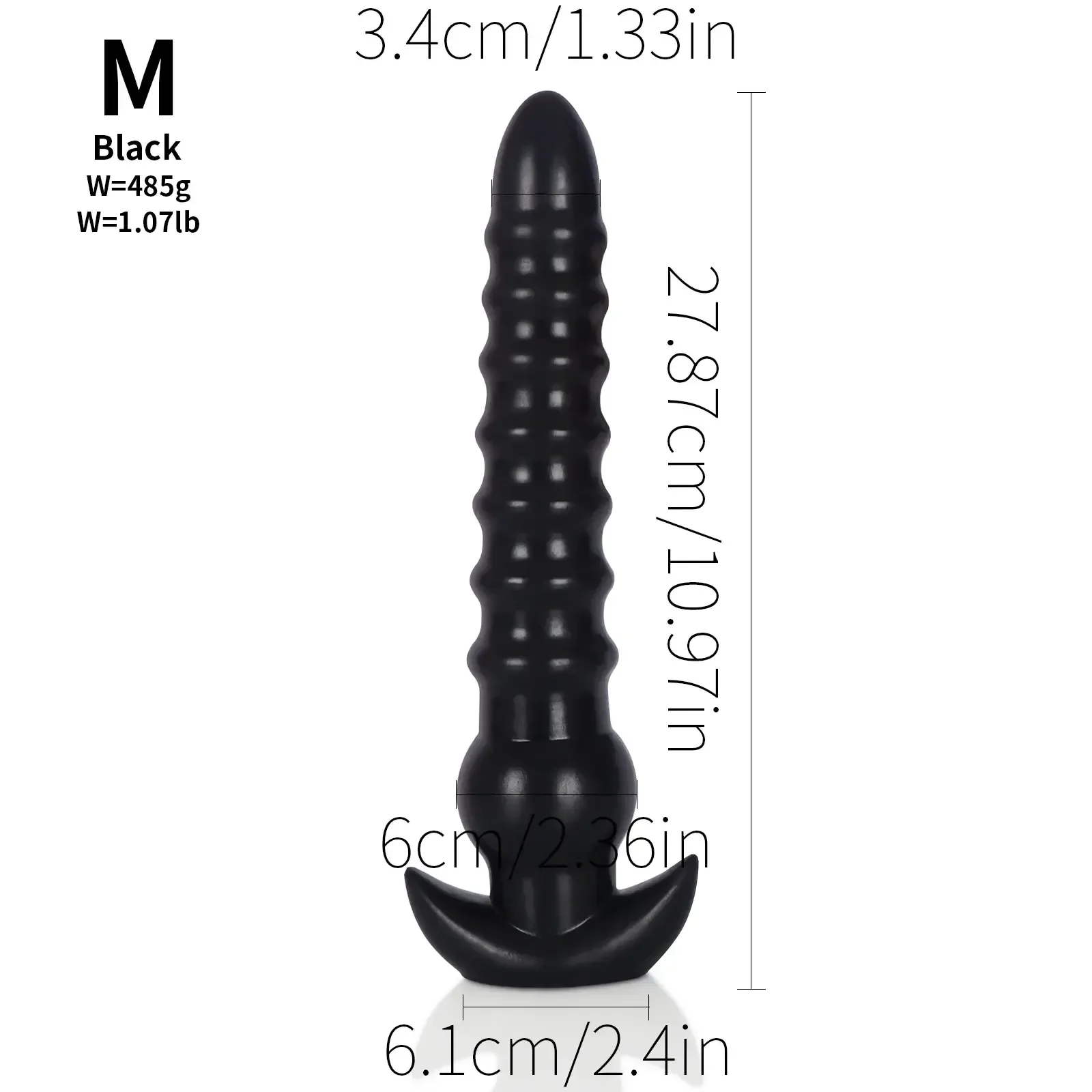 plug anal progressif en silicone