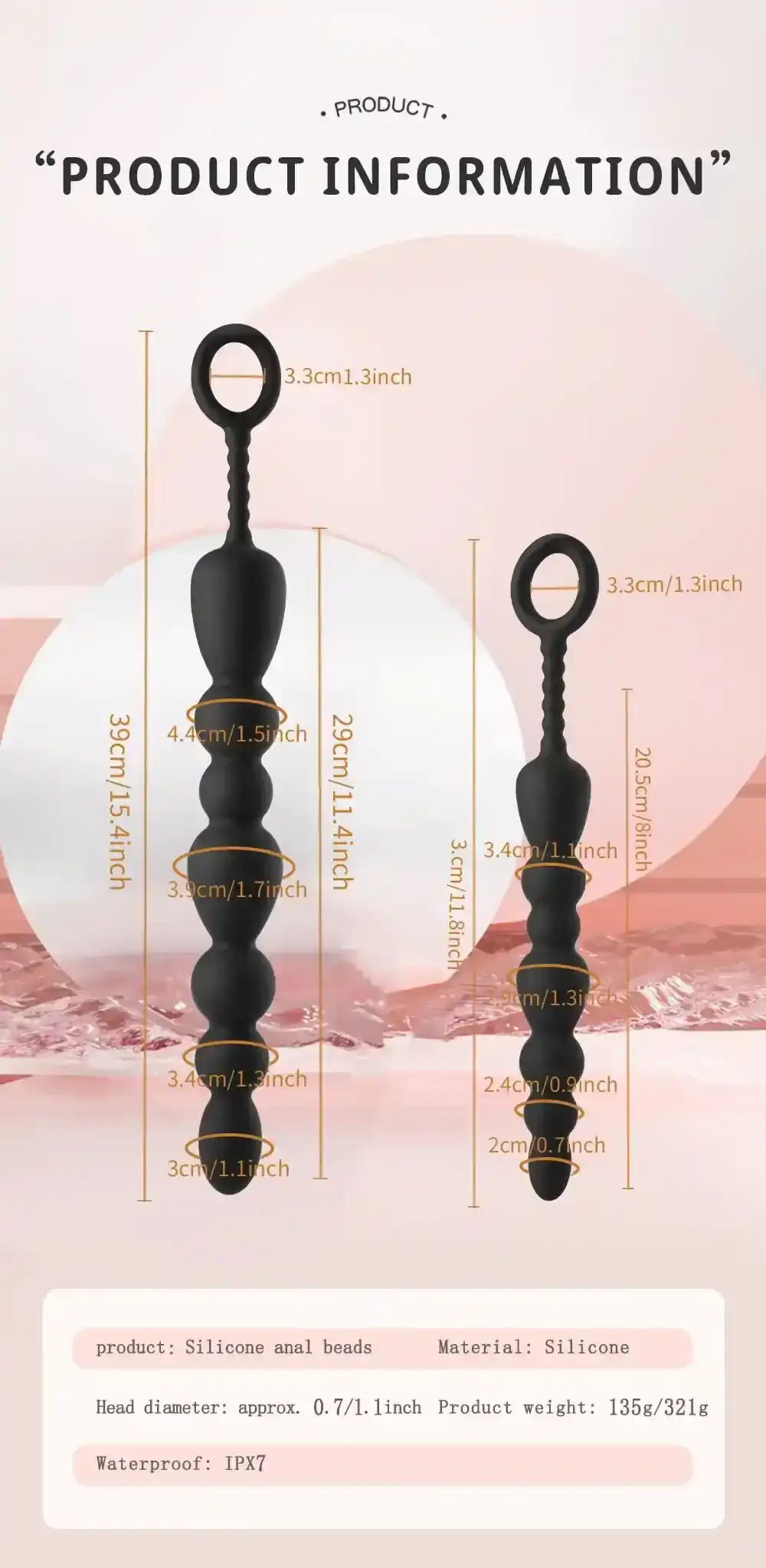 plug anal progressif en silicone souple
