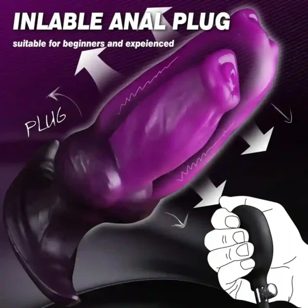 plug anal progressif gonflable en silicone