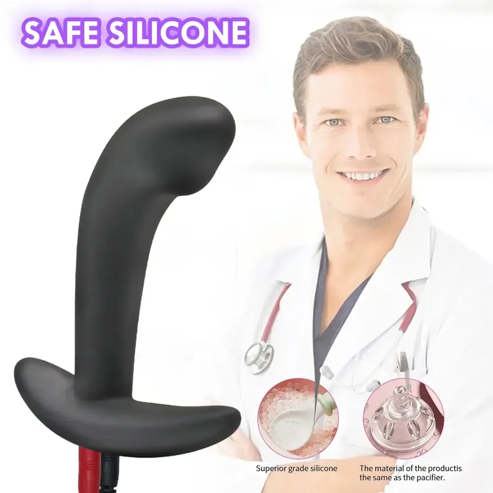 plug anal prostate silicone electrostimulation