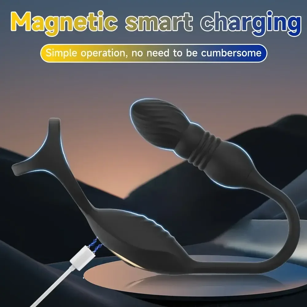 plug anal prostate silicone medical vibrant 1