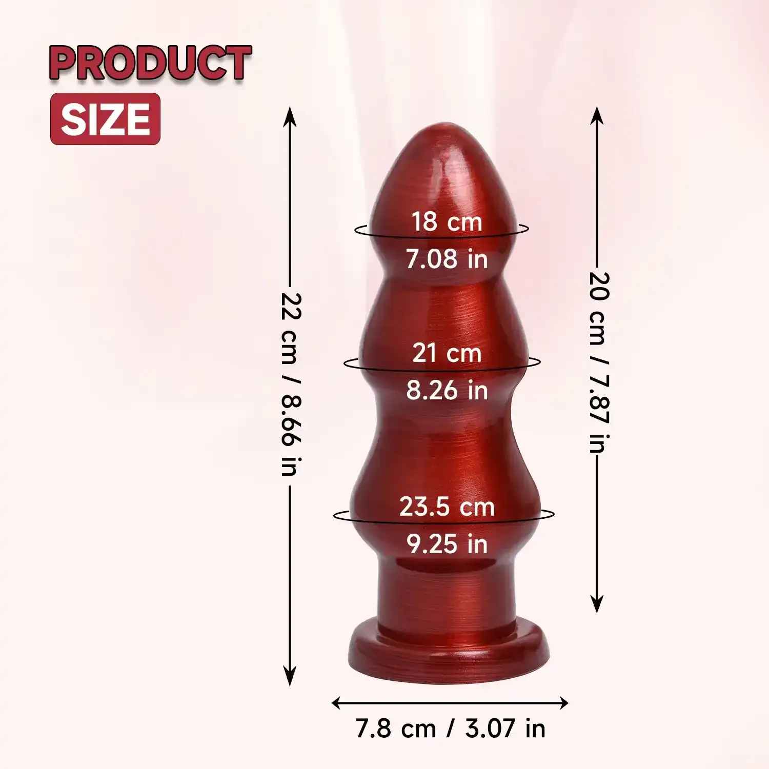 plug anal pvc large base securite maximale