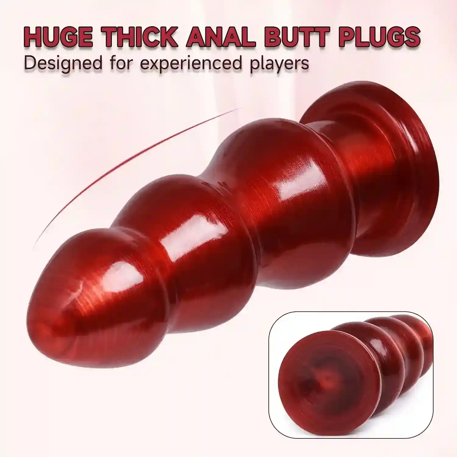 plug anal pvc lisse pour insertion profonde