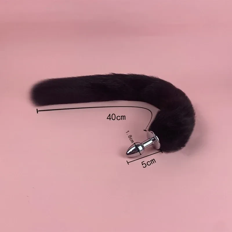 plug anal queue de renard douce