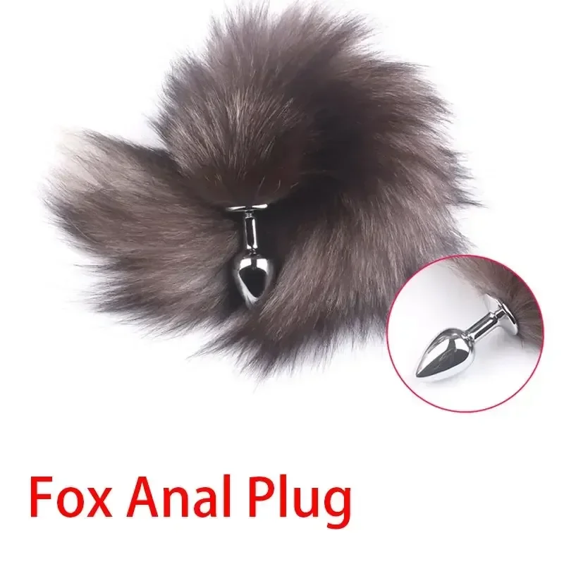 plug anal queue de renard pour adulte