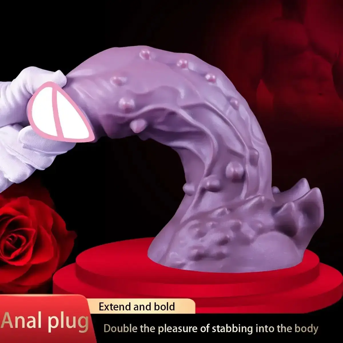 plug anal réaliste à ventouse pour couple