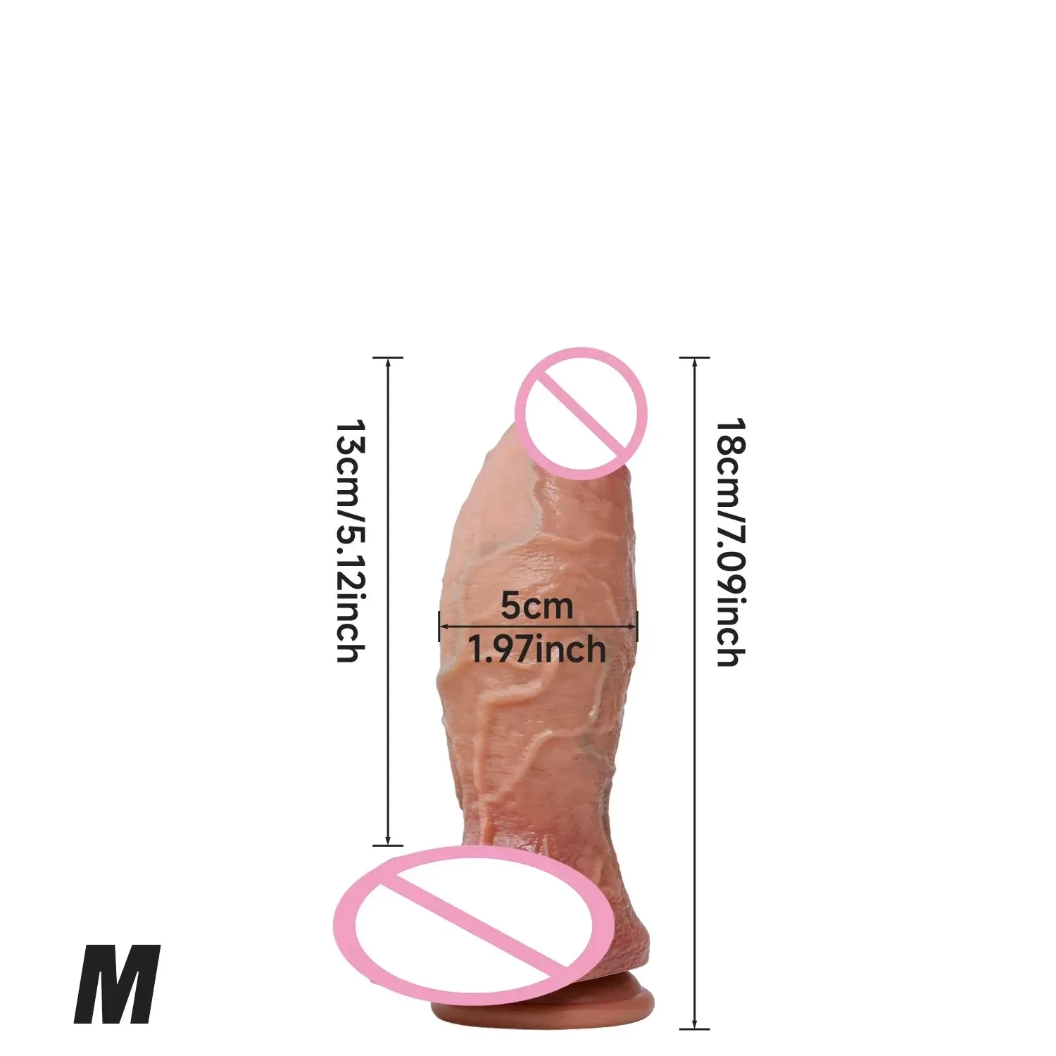 plug anal réaliste avec détails veineux