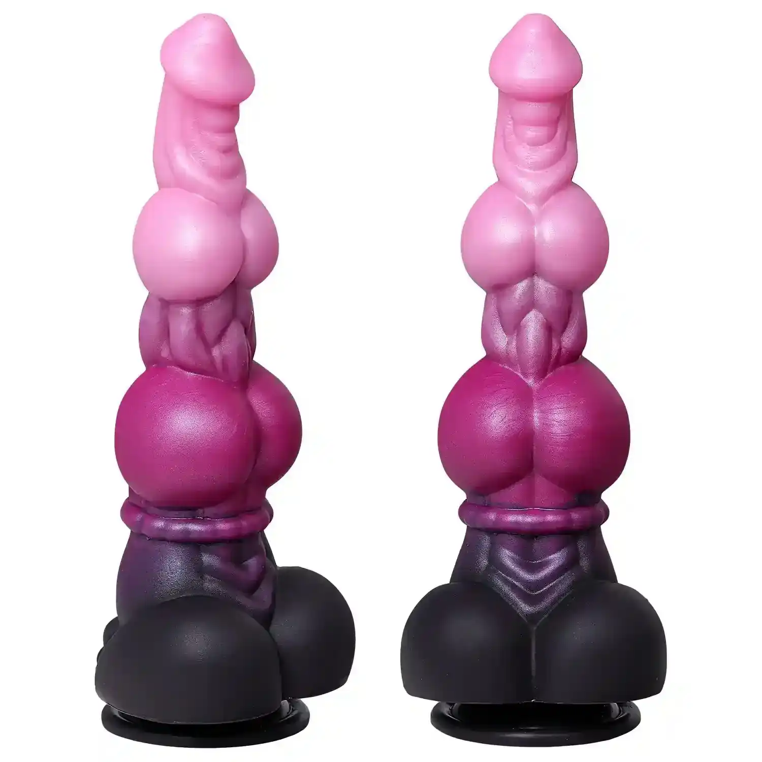 plug anal réaliste noir en silicone