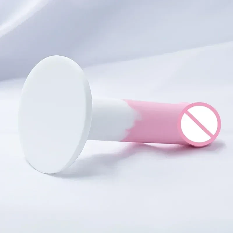plug anal rose blanc en silicone