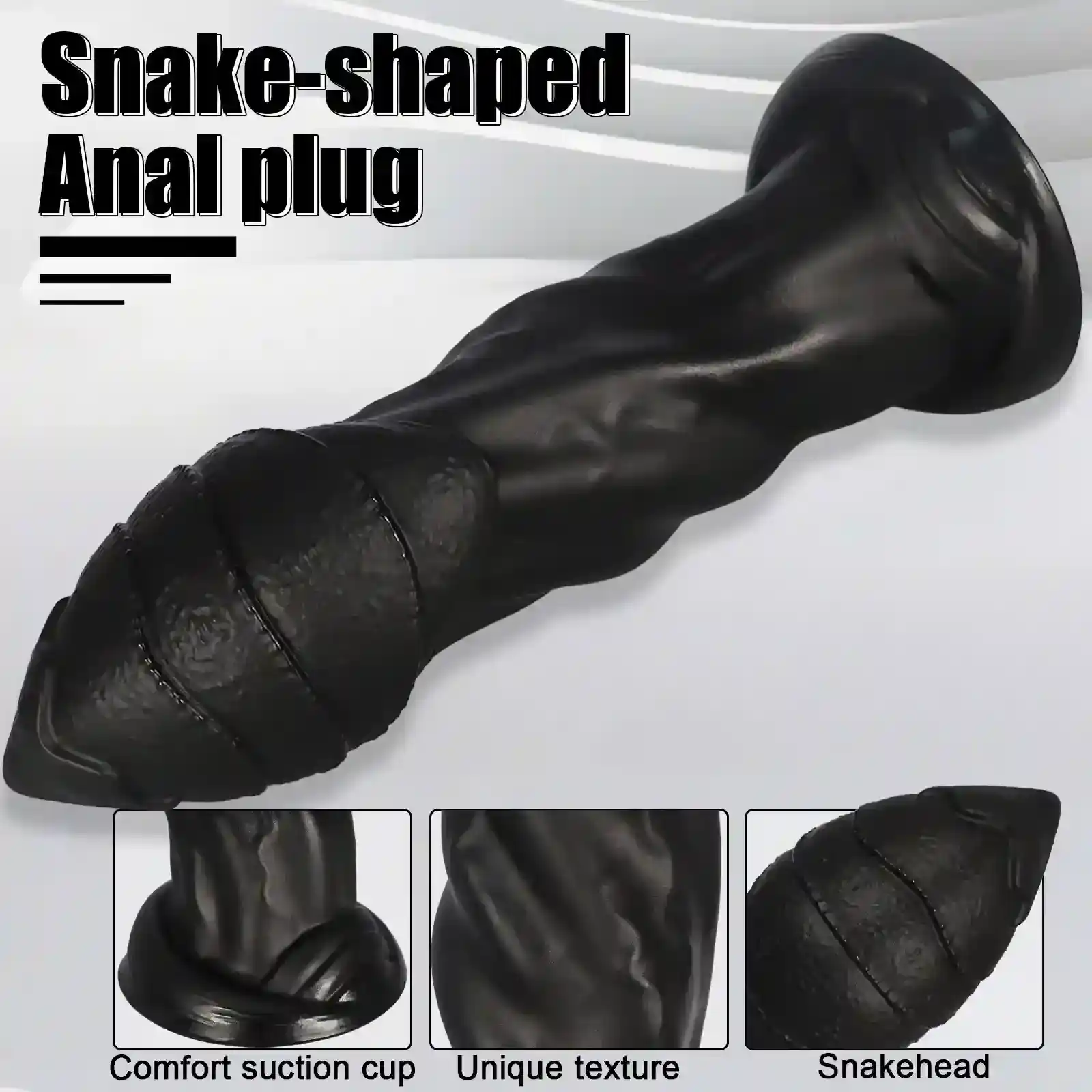 plug anal serpentin avec ventouse