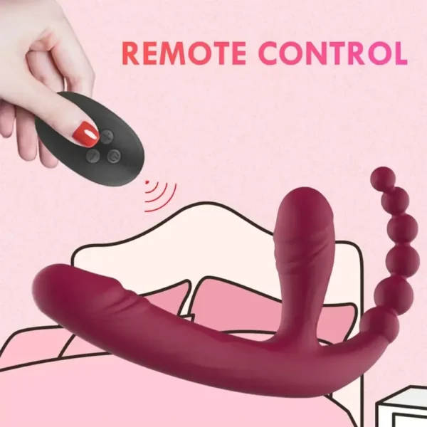 plug anal silicone avec bulle télécommande