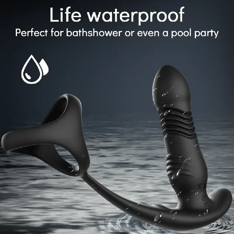 plug anal silicone avec modes de vibration application