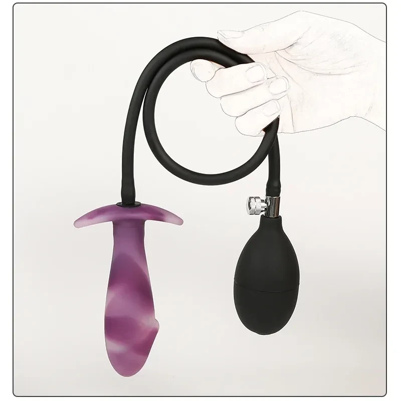plug anal silicone medical avec pompe 1