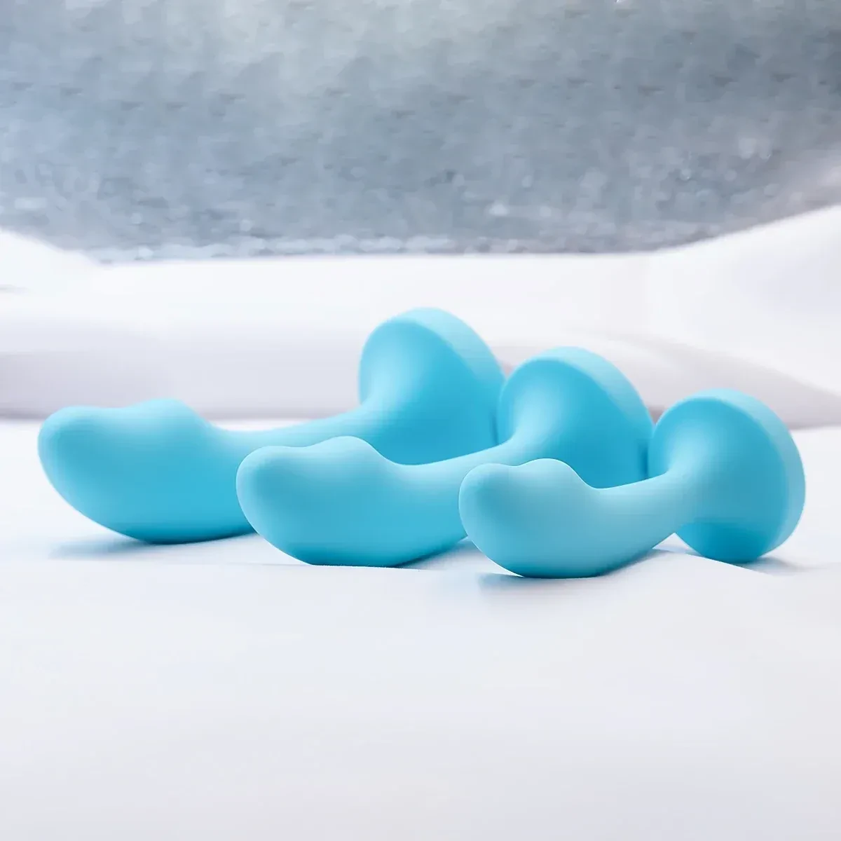 plug anal silicone medical base bleue