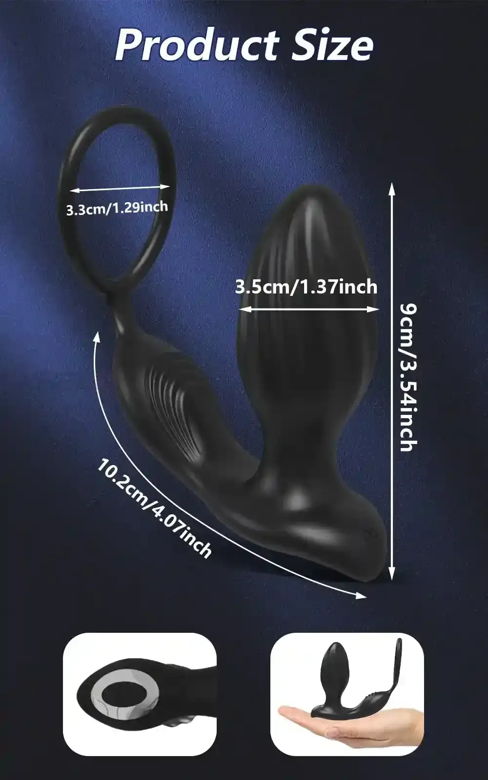 plug anal silicone medical rechargeable app