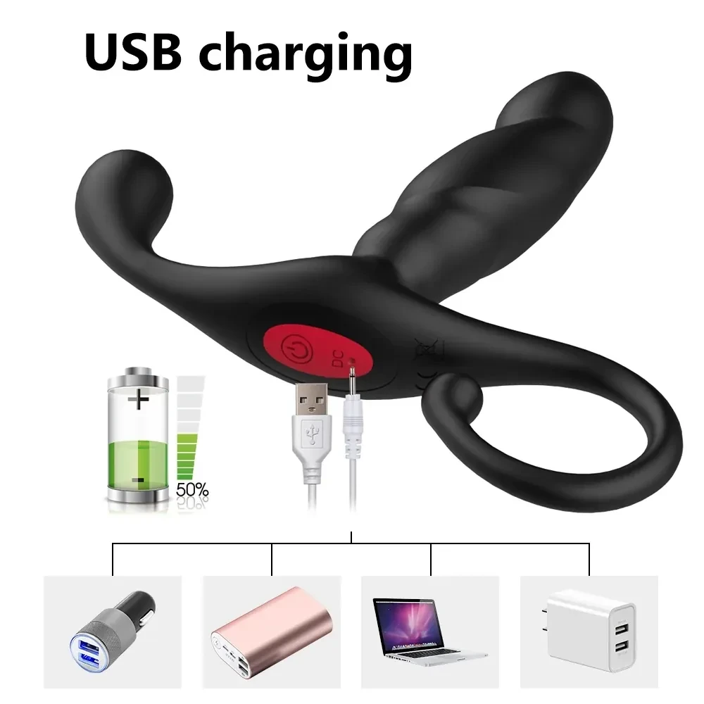 plug anal silicone medical usb charging