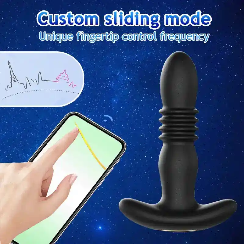 plug anal silicone vibrant connecte