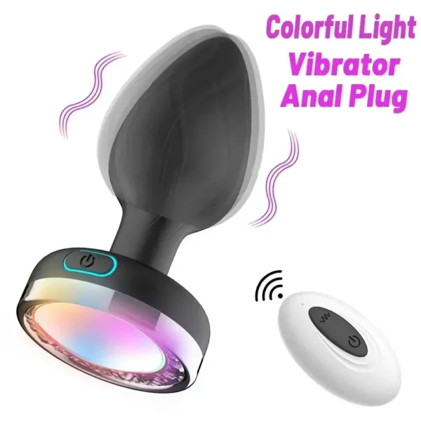 plug anal silicone vibrant rechargeable