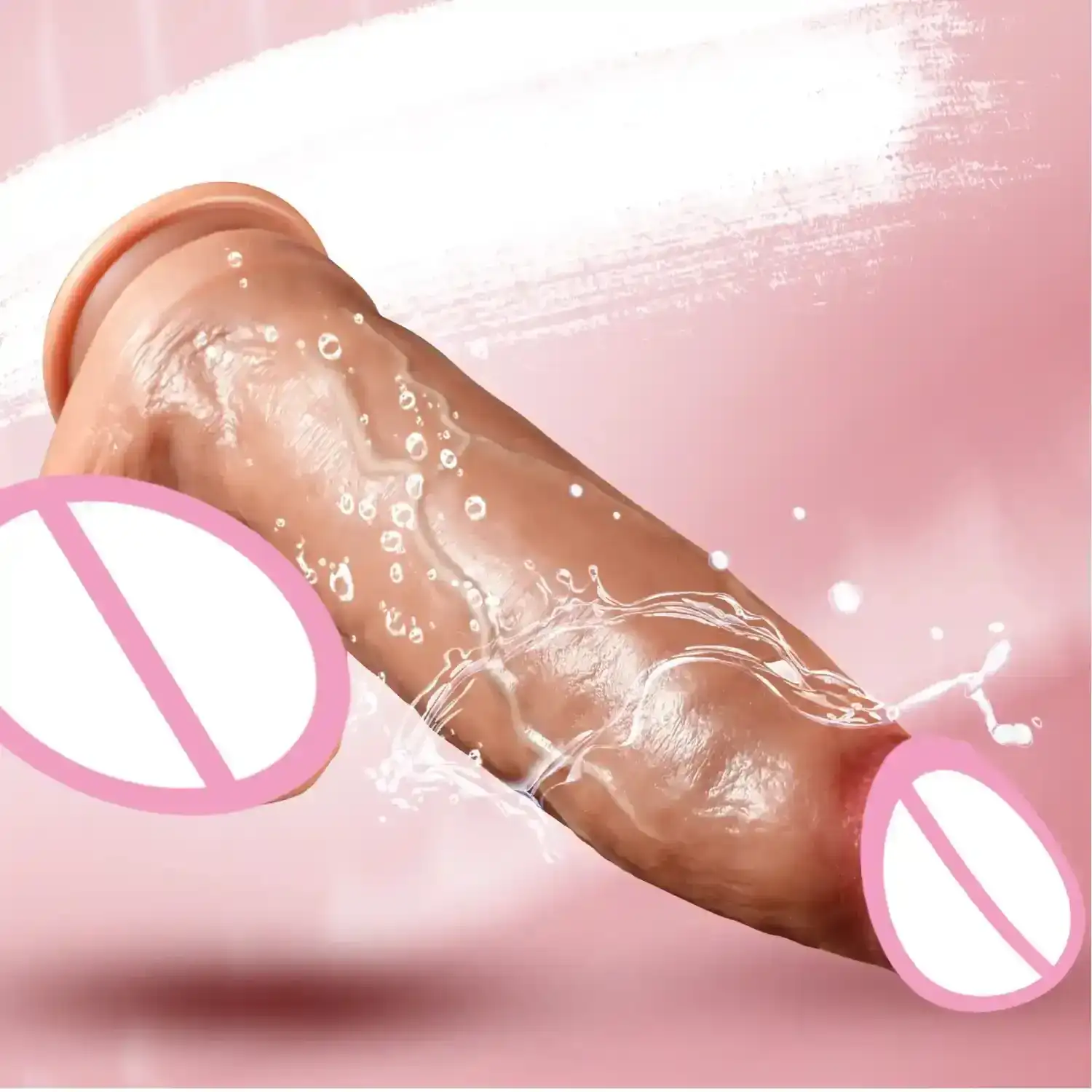 plug anal strie silicone souple ventouse puissante