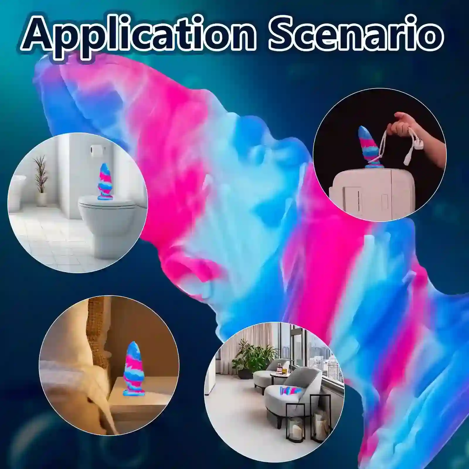 plug anal tentacule silicone texture ventouse