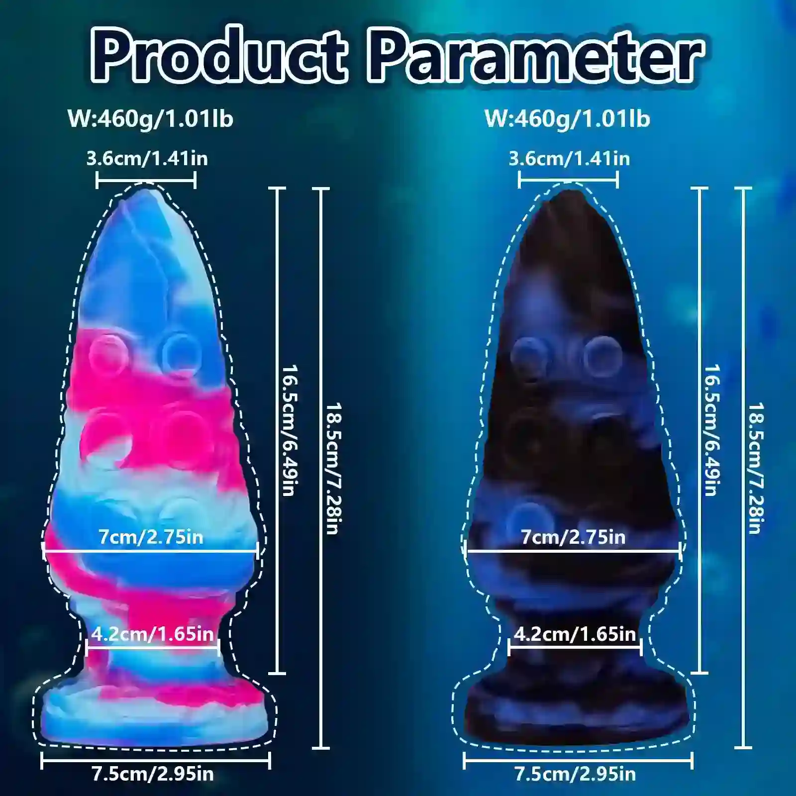 plug anal tentacule silicone ventouse puissante