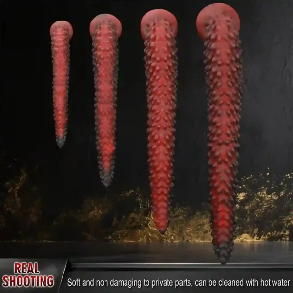 plug anal tentacules incurvées en silicone