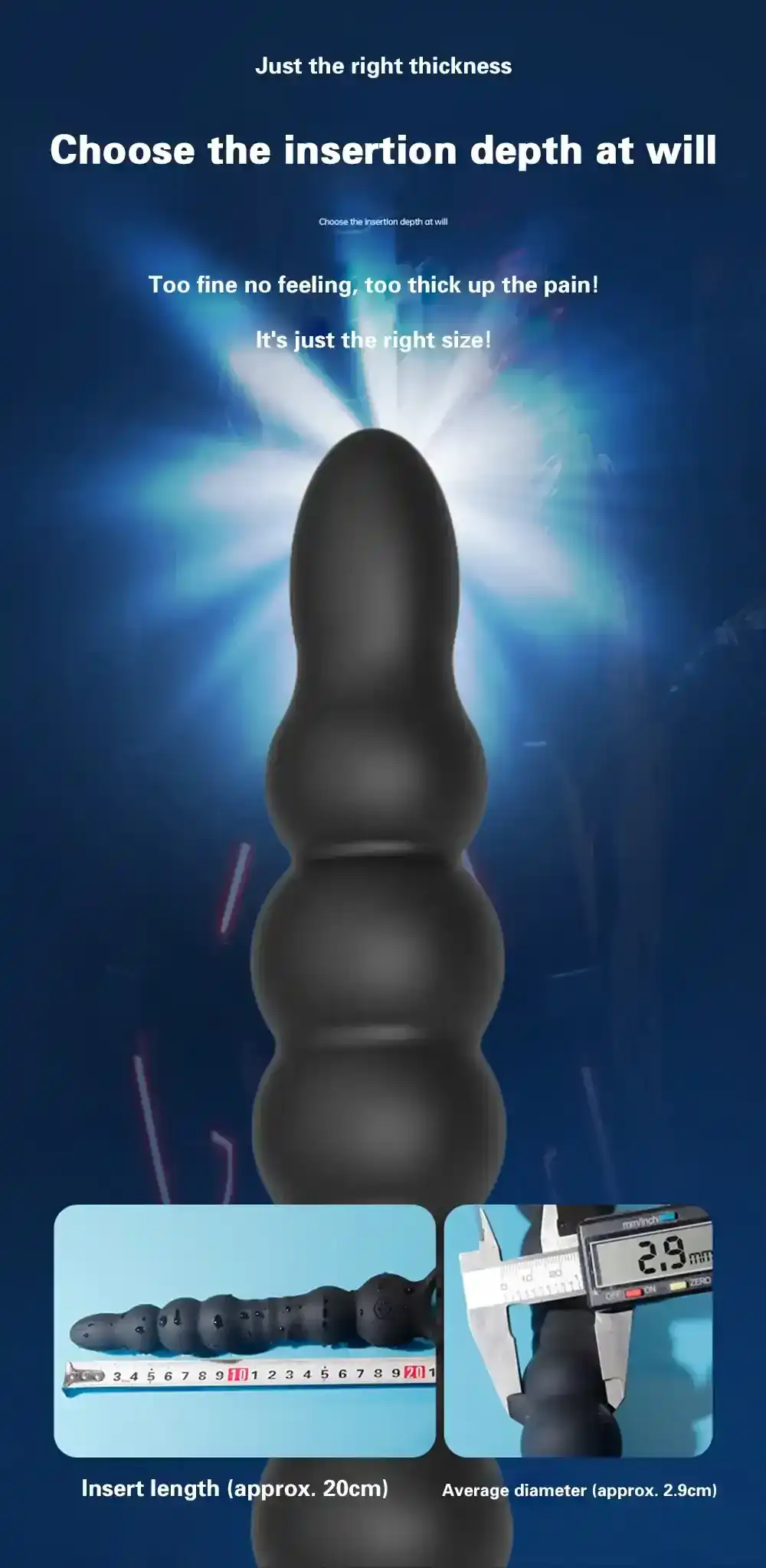 plug anal texture avec perles pour homme