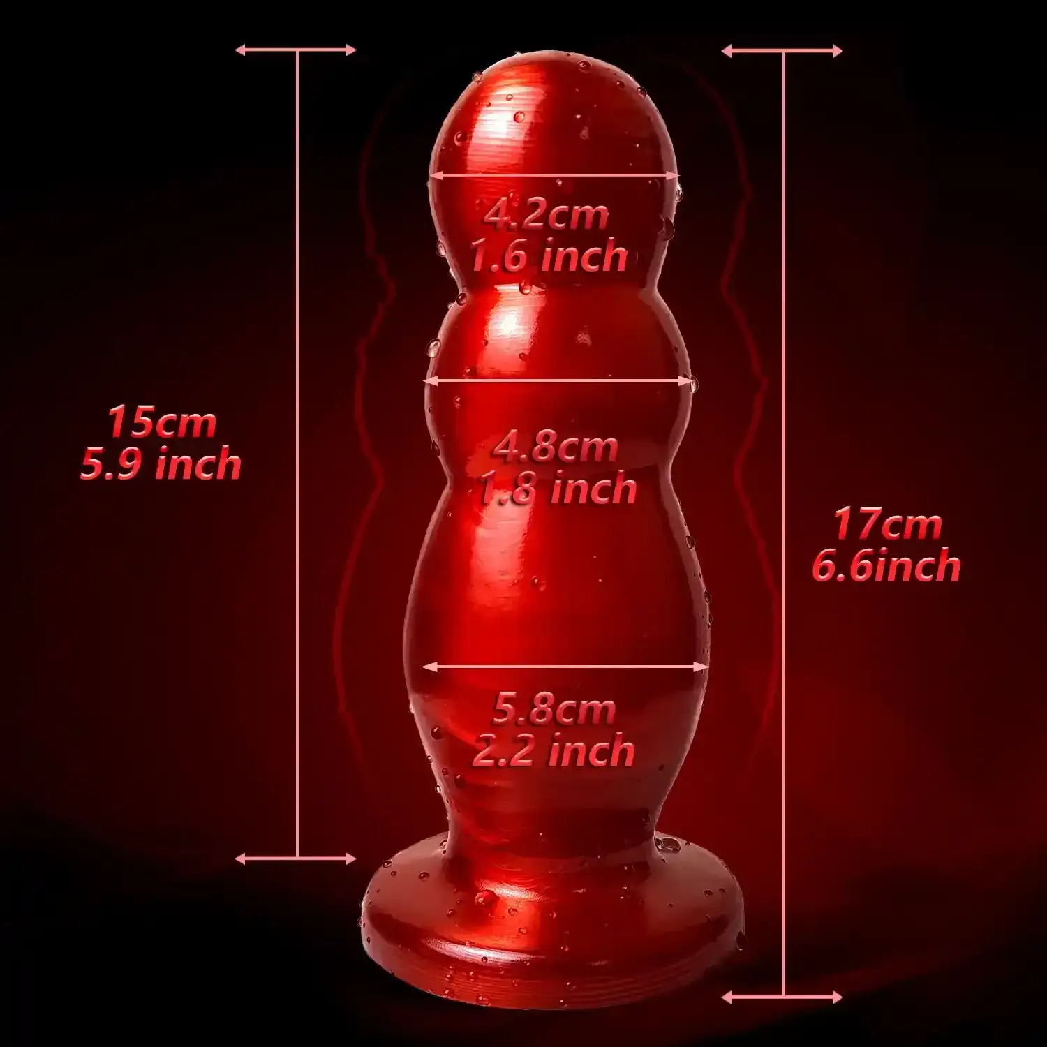 plug anal texture avec ventouse 6