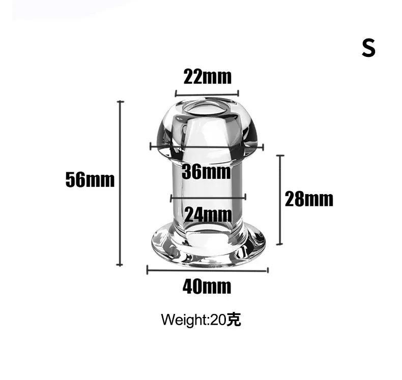 plug anal tpe transparent avec ventouse