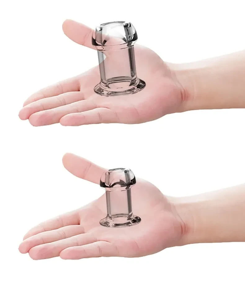 plug anal transparent avec anneau