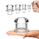 plug anal transparent avec effet visuel
