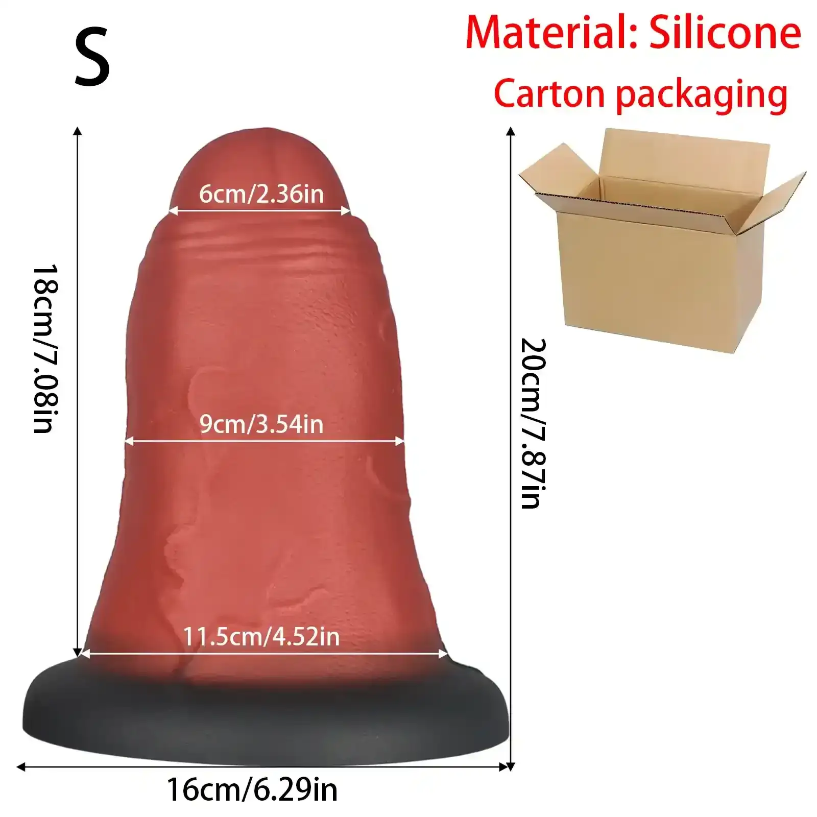 plug anal ventouse silicone grand